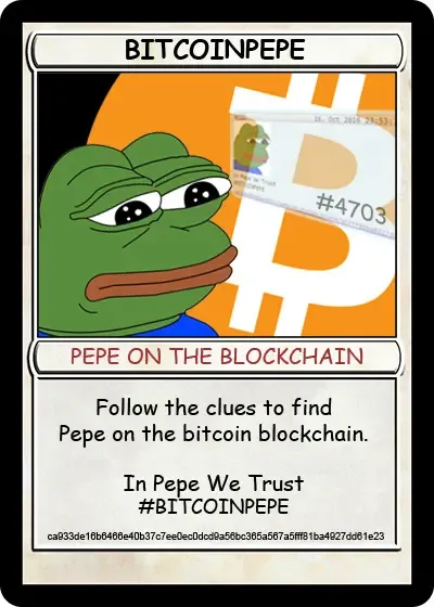 BITCOINPEPE | Series 5 Card 20