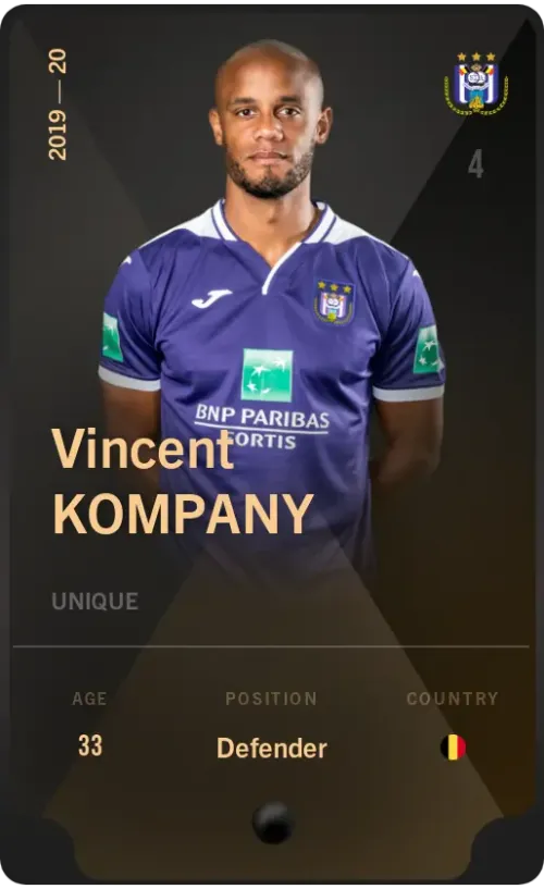 Vincent Kompany 2019-20 • Unique