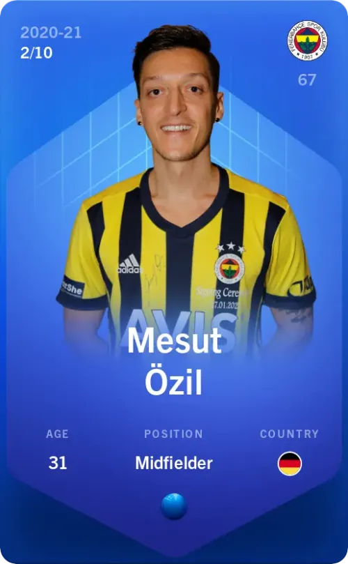 MesutÖzil2020-21•SuperRare2/10 #41044464606145470430592036813334534233059545759173255484608011150540807841852