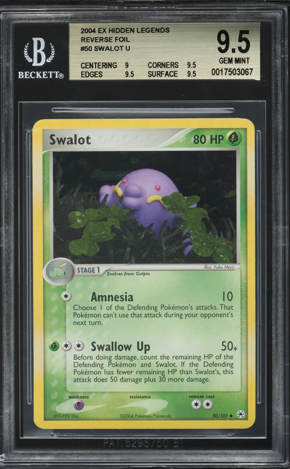 2004 #50 Swalot U BGS 9.5 EX Hid