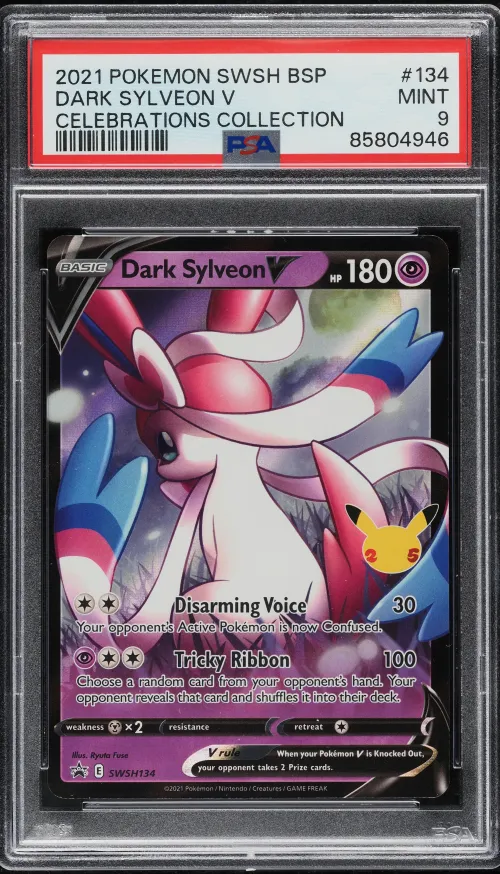 2021 #134 DARK SYLVEON V PSA 9 P