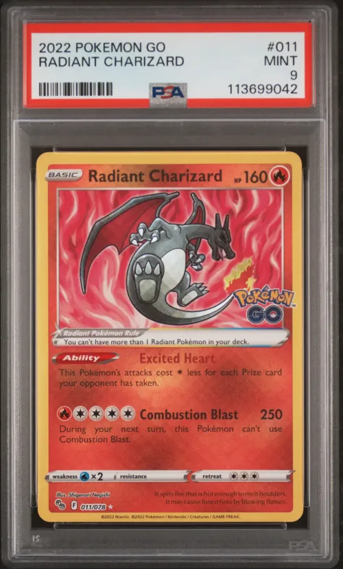 2022 #011 Radiant Charizard PSA 