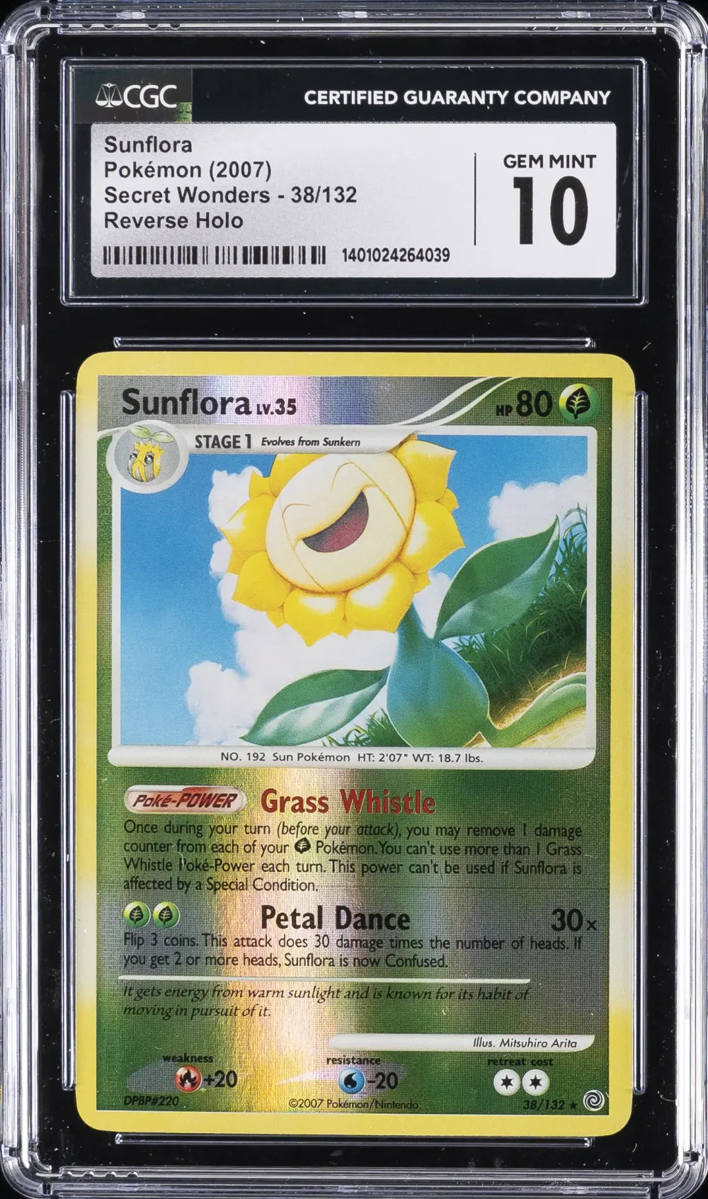 2007 #38 SUNFLORA CGC 10 Gem Min