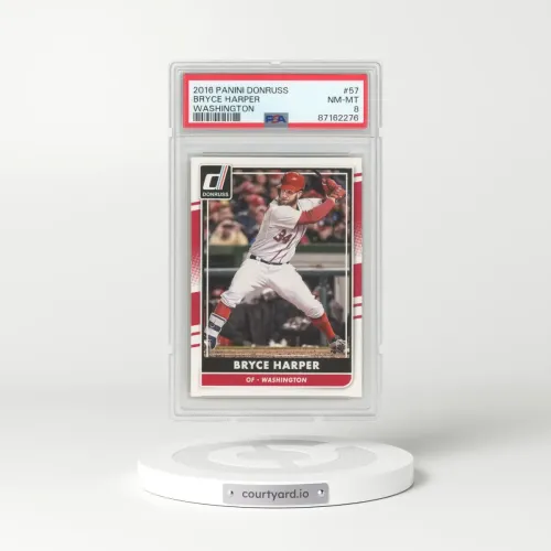 2016 Panini Donruss #57 Bryce Harper (PSA 8 NM-MT)