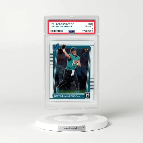 2021 Panini Donruss Optic #201 Trevor Lawrence (PSA 8 NM-MT)
