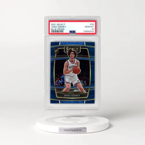 2021 Panini Select #58 Josh Giddey - Blue Prizm (PSA 10 GEM MINT)