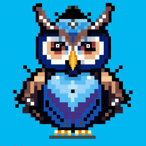 CryptoDreamNFT_eth Blue Owl #1