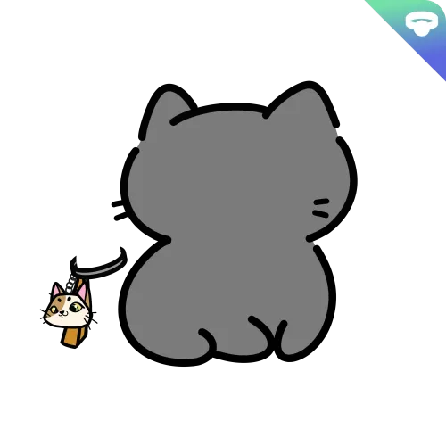 Tail-Tip: Kitten Pendant #1207048