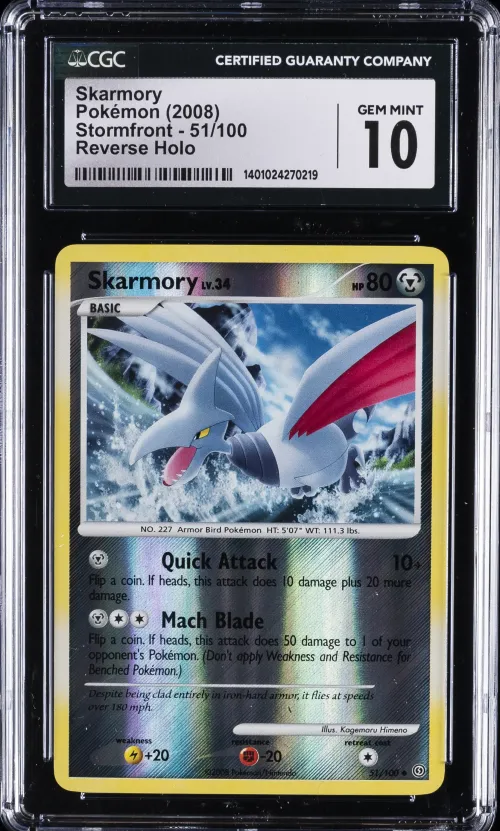 2008 #51 Skarmory CGC 10 Gem Min