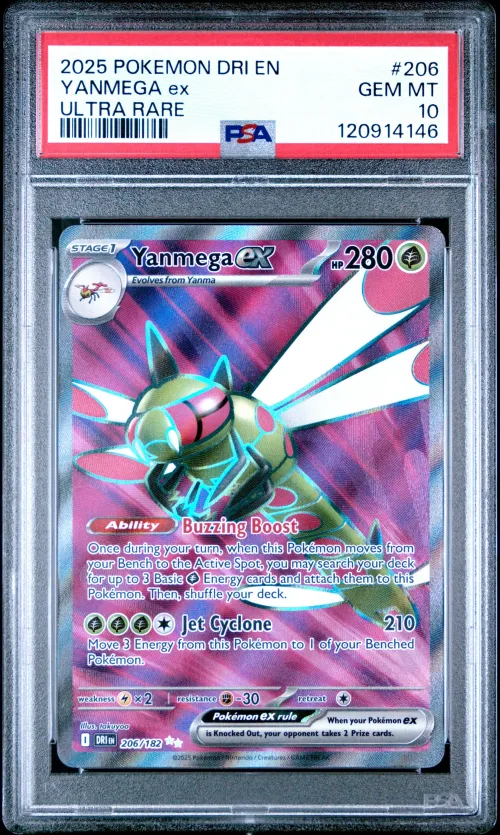 2025 #206 Yanmega EX PSA 10 Dri