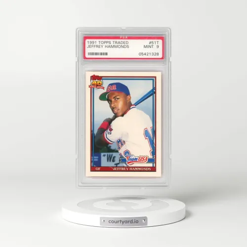 1991 Topps Traded #51T Jeffrey Hammonds (PSA 9 MINT)