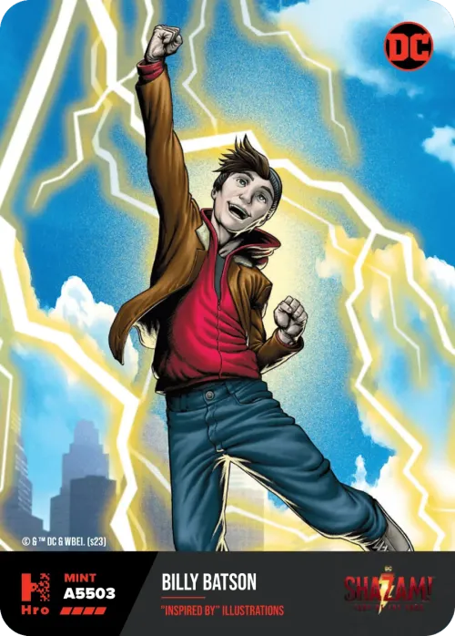 A5503 2022 Shazam! "Inspired by" Illustrations Billy Batson