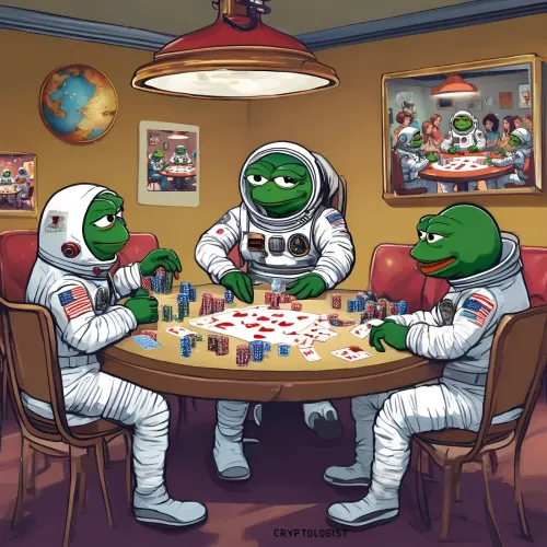 "Astronaut Poker Pepe" by Cryptologist #3350