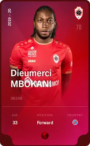 DieumerciMbokani2019-20•Rare38/100 #17563370225477647486774805015955041691290209188774634242274667489022606265416