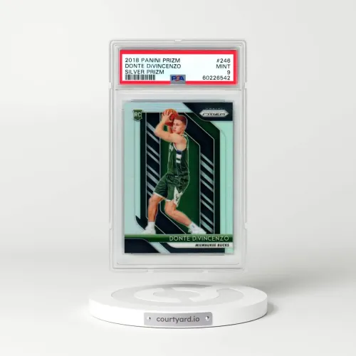 2018 Panini Prizm #246 Donte DiVincenzo - Silver Prizm (PSA 9 MINT)