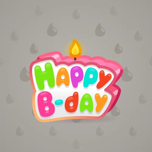 B-Day Candle #25341
