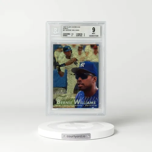 1997 Flair Showcase Row 0 #51 Bernie Williams (BGS 9 MINT)