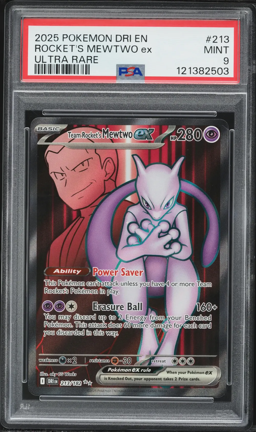 2025 #213 Team Rocket's Mewtwo E