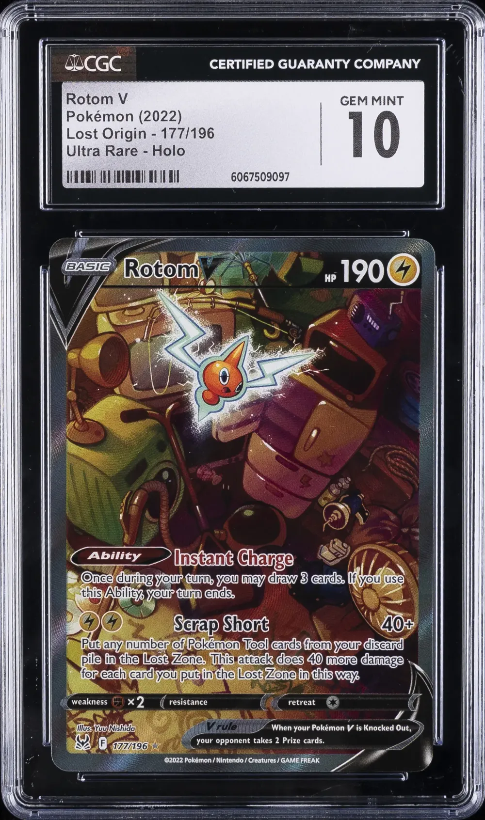 2022 #177 Full Art/Rotom V CGC 1