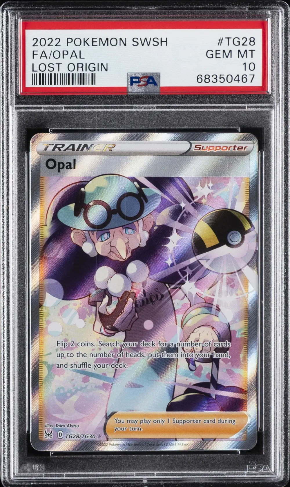 2022 #TG28 Full Art/Opal PSA 10 