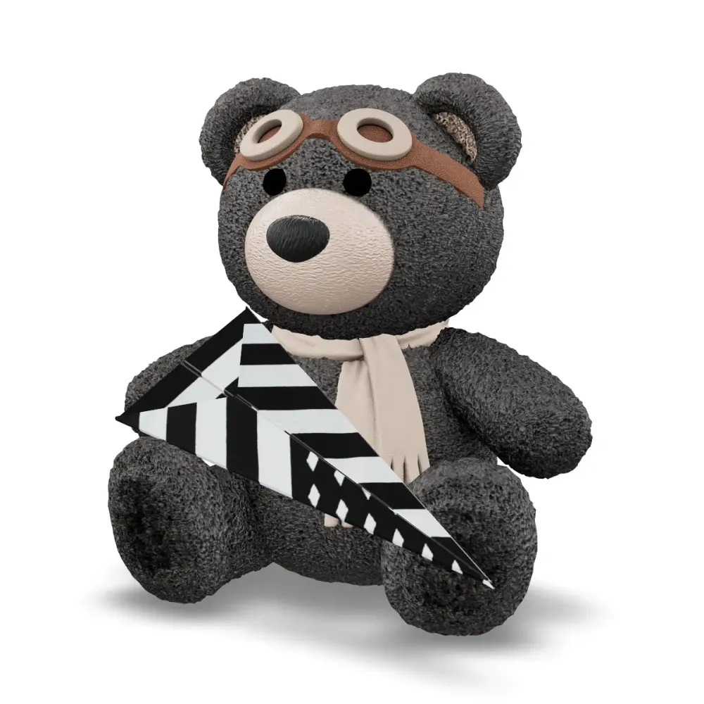 Paper Planes 3D Bear #4
