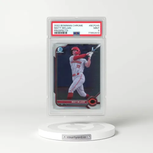 2022 Bowman Chrome Prospects #BCP245 Matt Mclain (PSA 9 MINT)