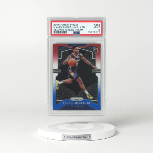 2019 Panini Prizm #263 Nickeil Alexander-Walker - Red/White/Blue Prizm (PSA 9 MINT)