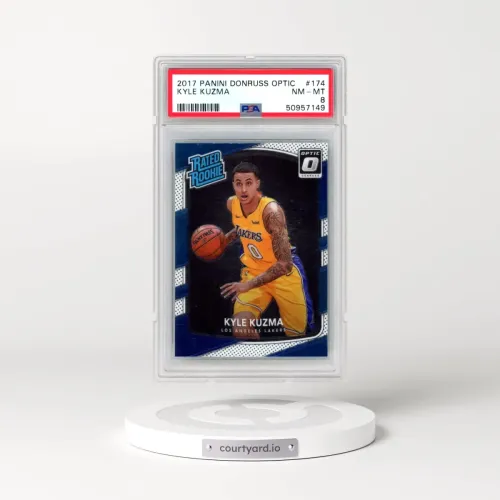 2017 Panini Donruss Optic #174 Kyle Kuzma (PSA 8 NM-MT)