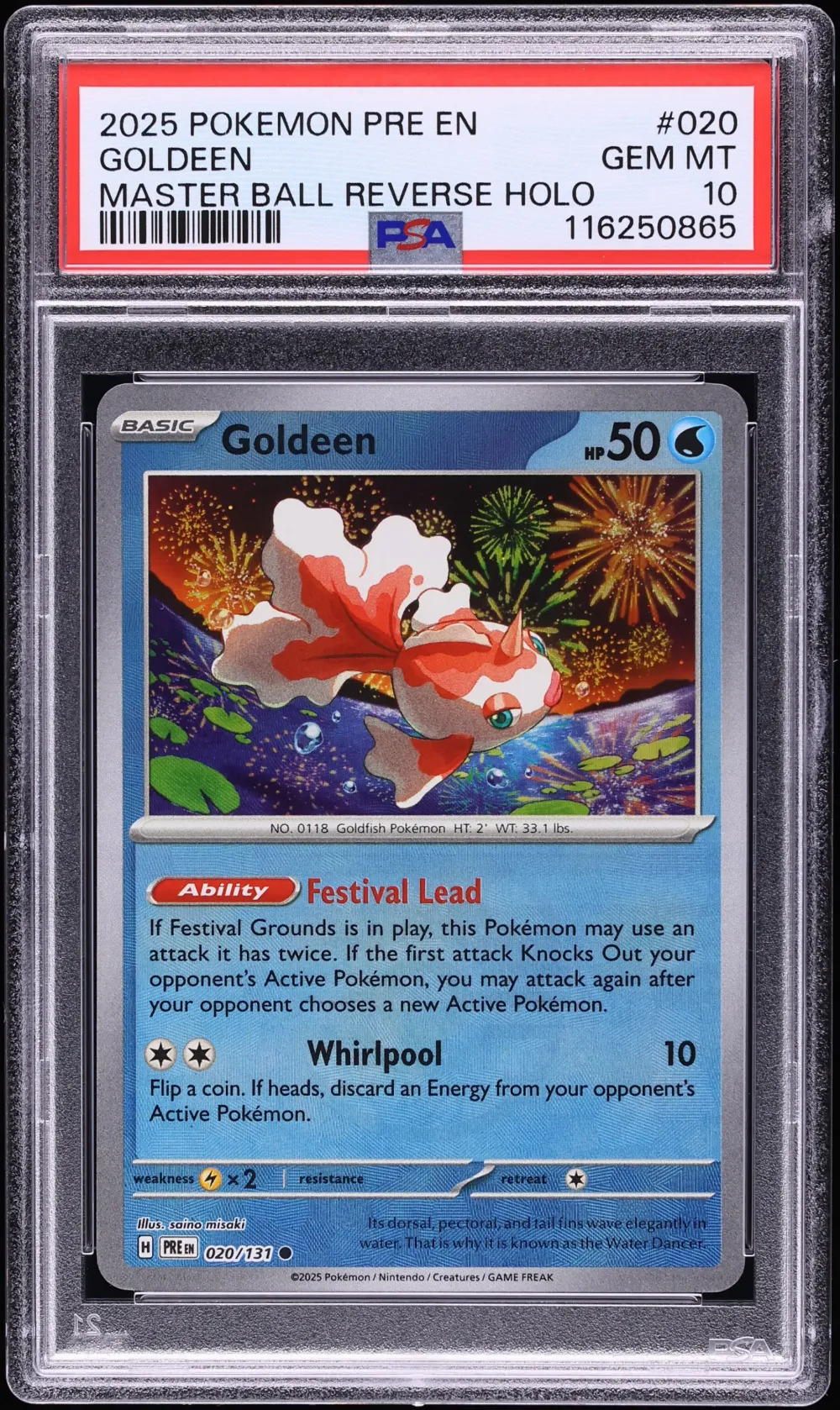 2025 #020 Goldeen Master Ball Re