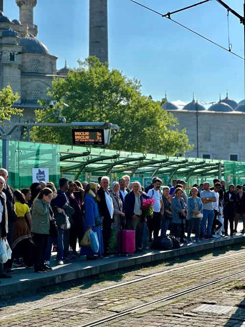 Waiting for the Tram – Istanbul Morning #3