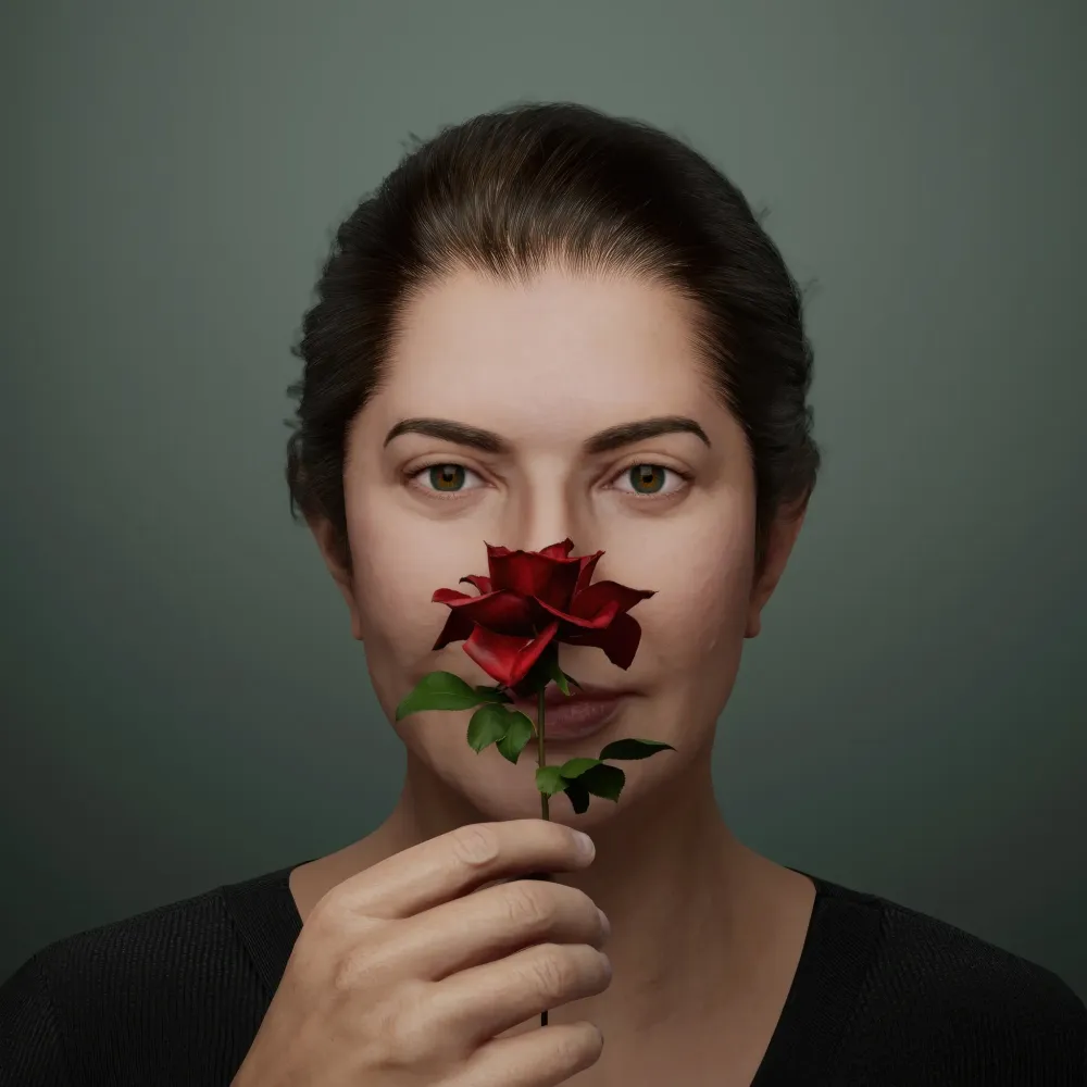 Portrait with Rose #705