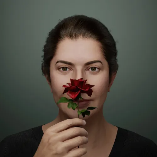 Portrait with Rose #705