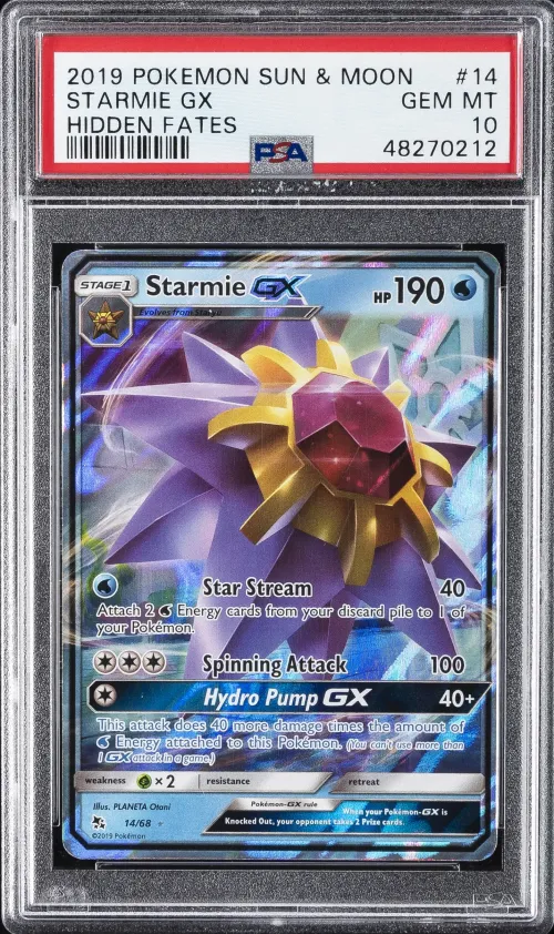 2019 #14 Starmie GX PSA 10 Sun &