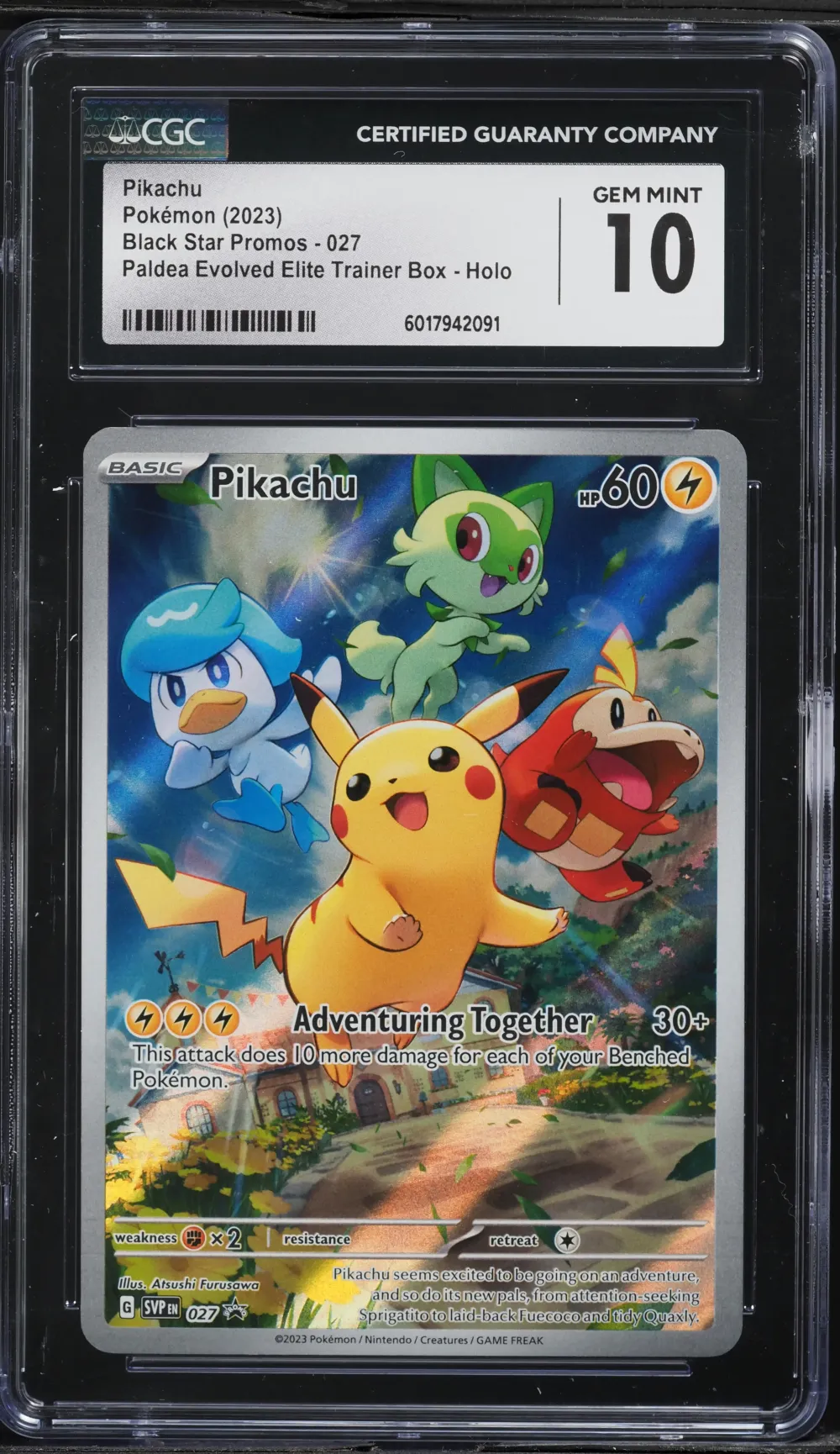 2023 #027 Pikachu CGC 10 Svp EN-