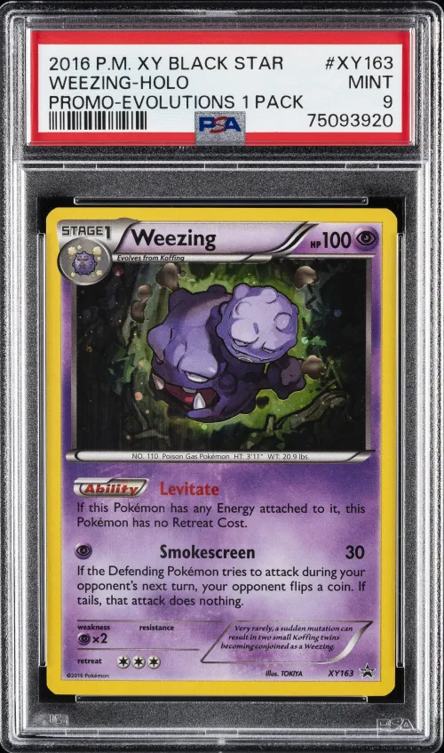 2016 #XY163 Weezing-Holo PSA 9 X