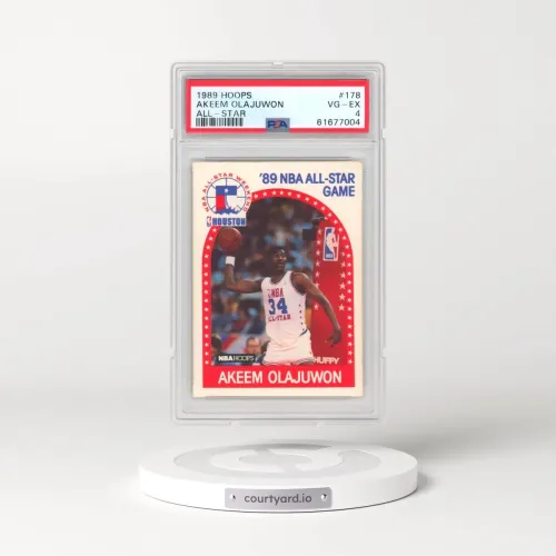 1989 Hoops #178 Akeem Olajuwon - All-Star (PSA 4 VG-EX)