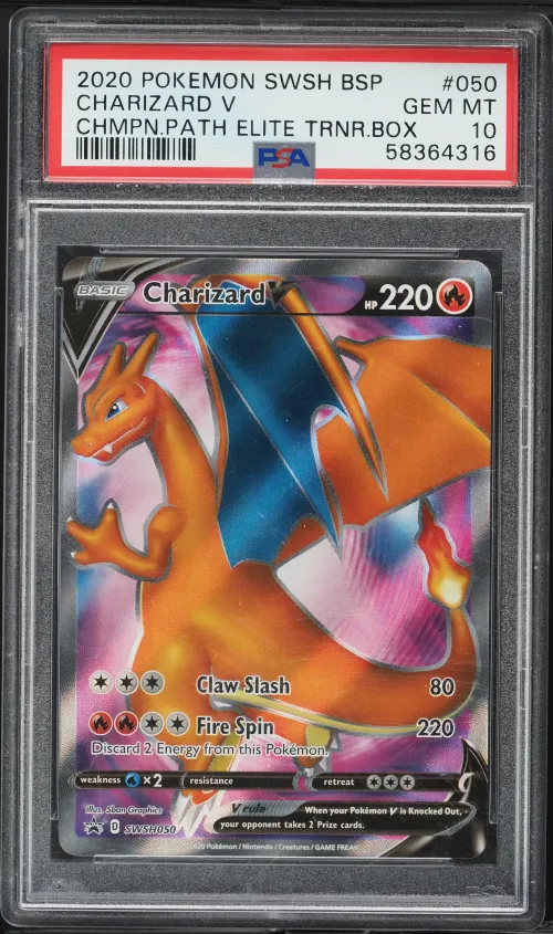 2020 #050 Charizard V PSA 10 Sws