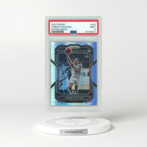 2022 Panini Prizm #263 Jeremy Sochan - Hyper Prizm (PSA 9 MINT)