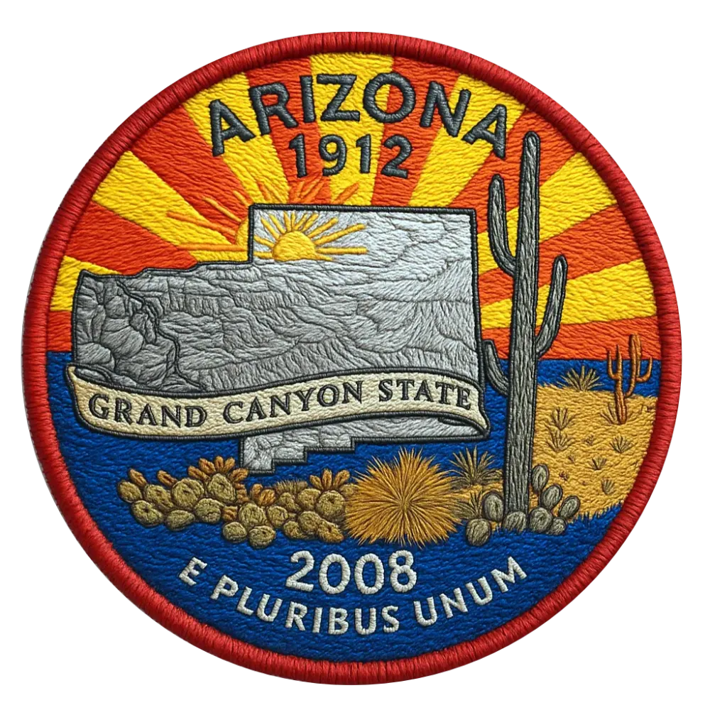 48/56 Arizona State Quarter Patch #49