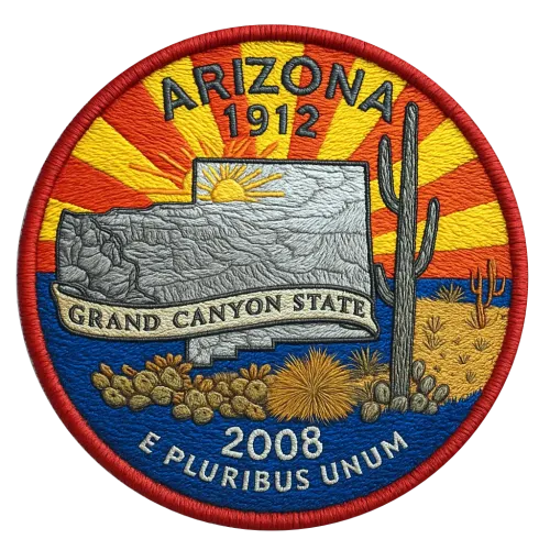 48/56 Arizona State Quarter Patch #49