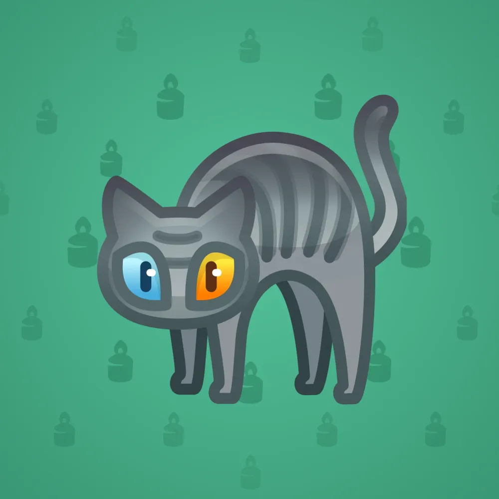 Scared Cat #12624
