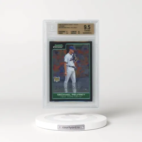 2006 Bowman Chrome Draft #45 Michael Pelfrey RC (BGS 9.5 GEM MINT)