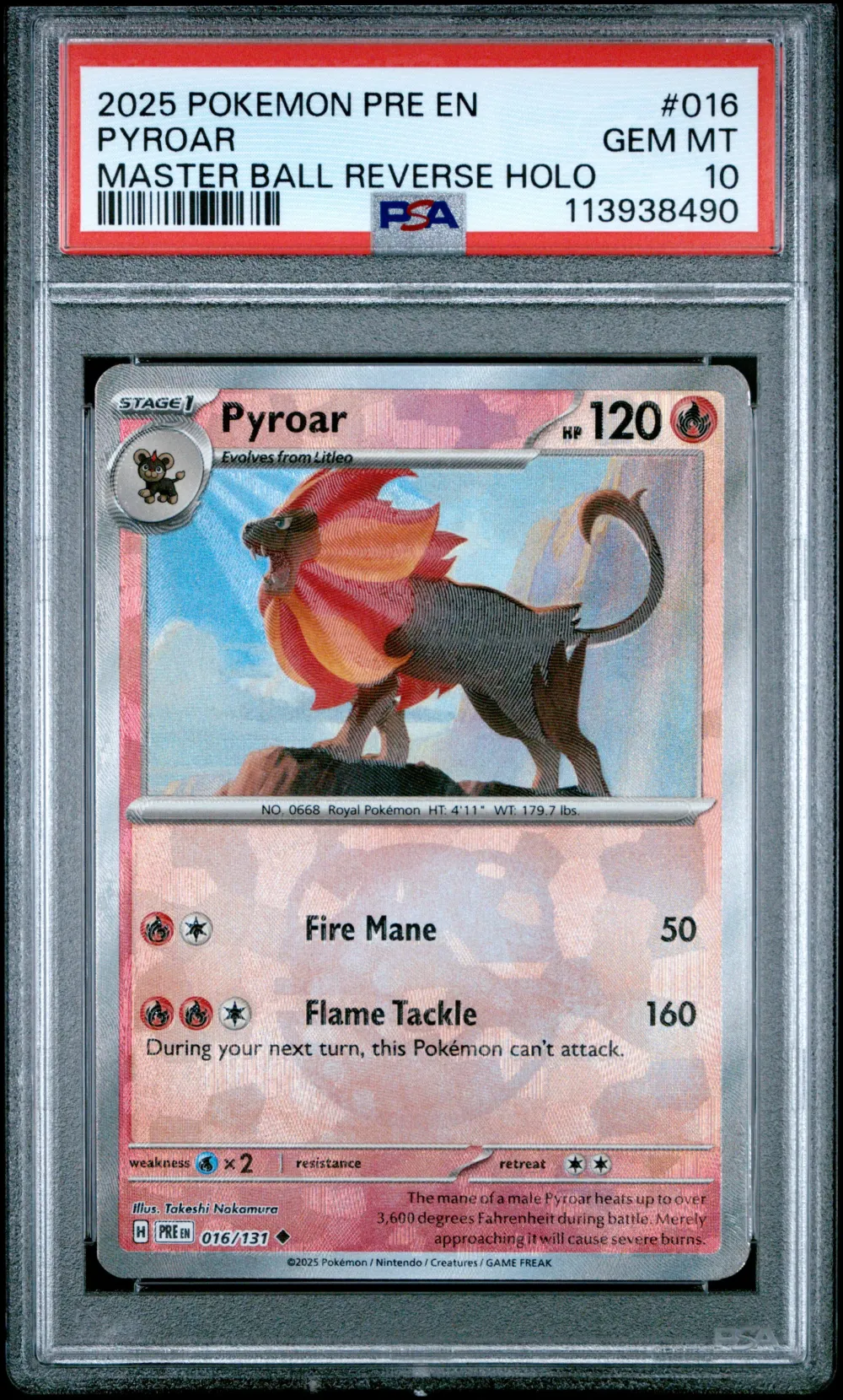 2025 #016 Pyroar Master Ball Rev