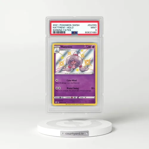 2021 Pokémon Sword & Shield Shining Fates #SV055 Hattrem - Holo (PSA 9 MINT)