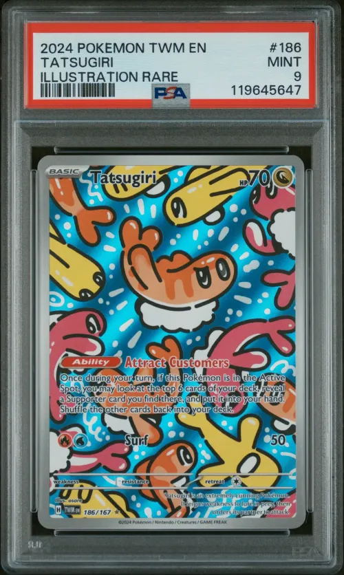 2024 #186 Tatsugiri PSA 9 Twm EN