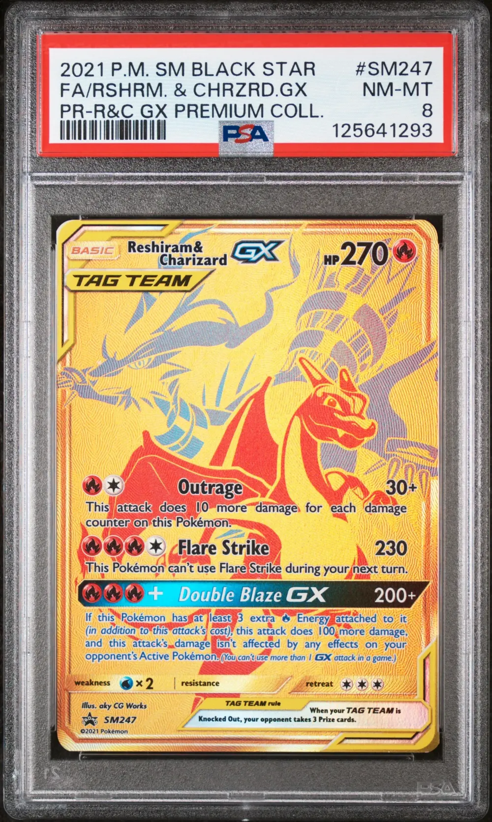 2021 #SM247 Full Art/Reshiram & 