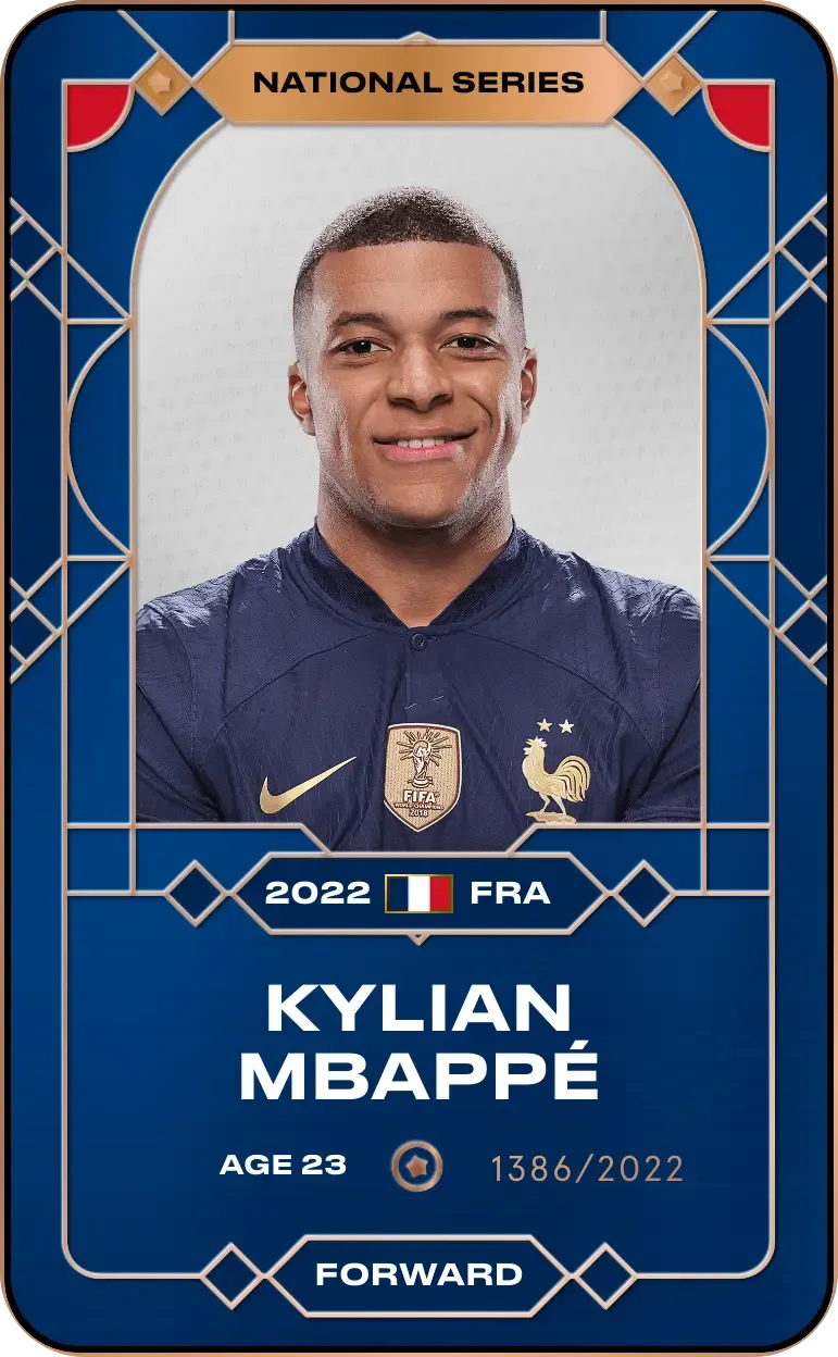 Kylian Mbappé 2022 • Custom Series 1386/2022