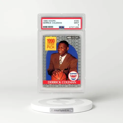 1990 Hoops #390 Derrick Coleman (PSA 9 MINT)