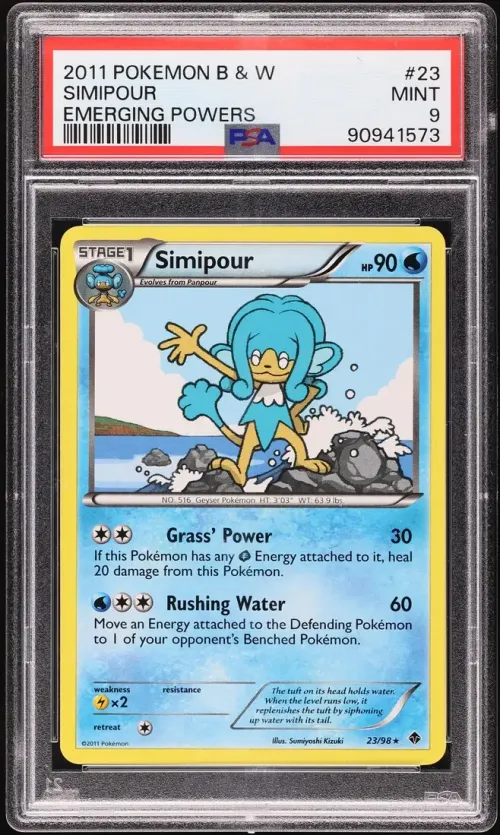 2011 #23 Simipour PSA 9 Pokemon 