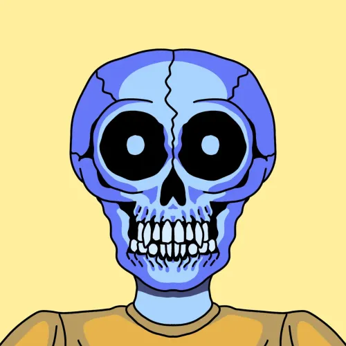 |Hedz| Blue Man Skull #791